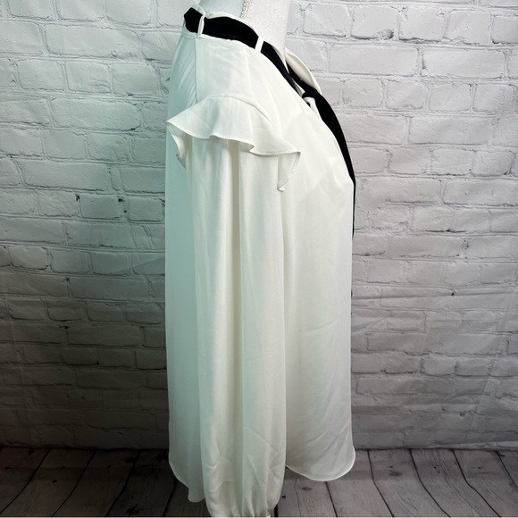 WHBM Velvet Tie Layered Top 12 NWT - Picture 4 of 9